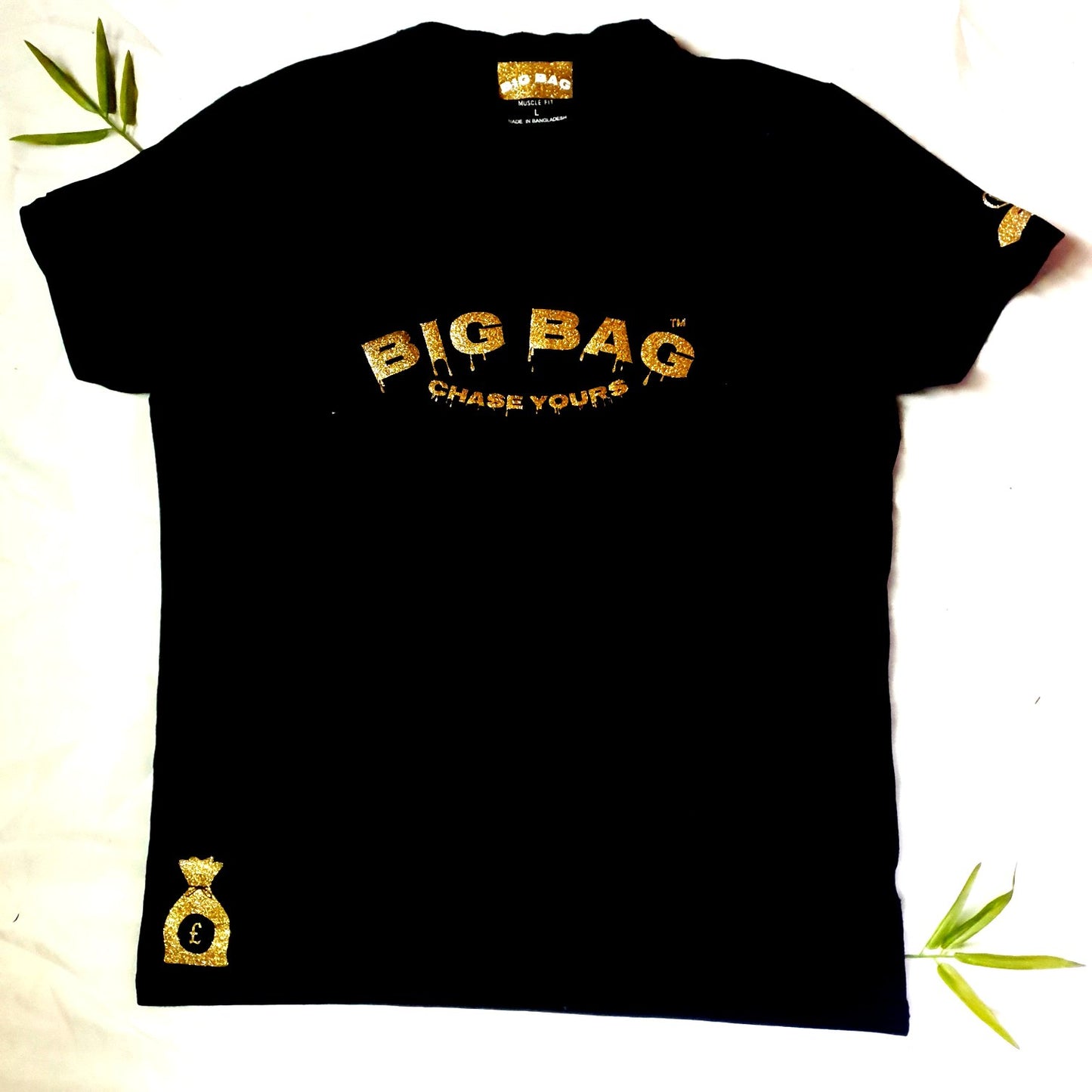 BIG BAG Short Sleeve Muscle Fit T-shirt "original golden gliz"