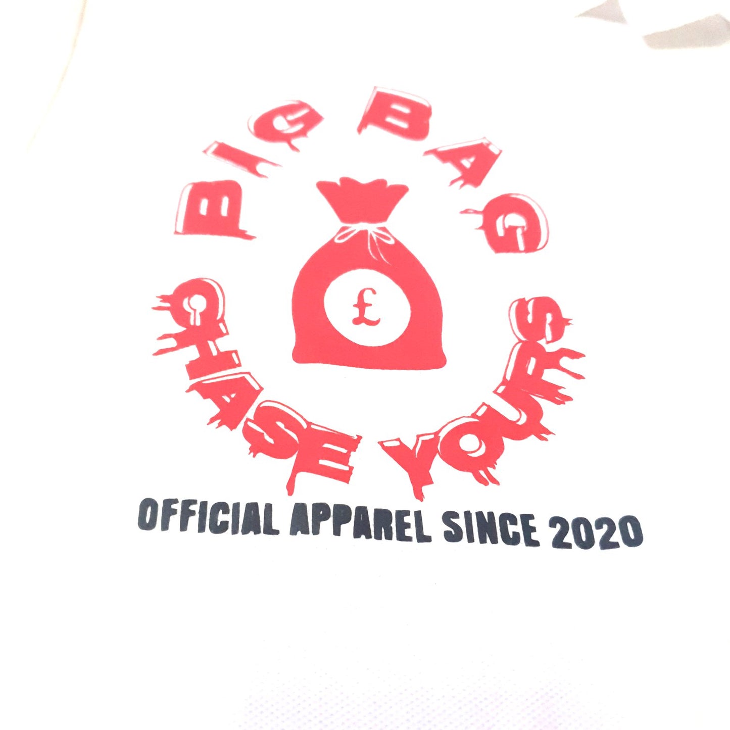 BIG BAG Short Sleeve Polo T-shirt "money circle 3D"