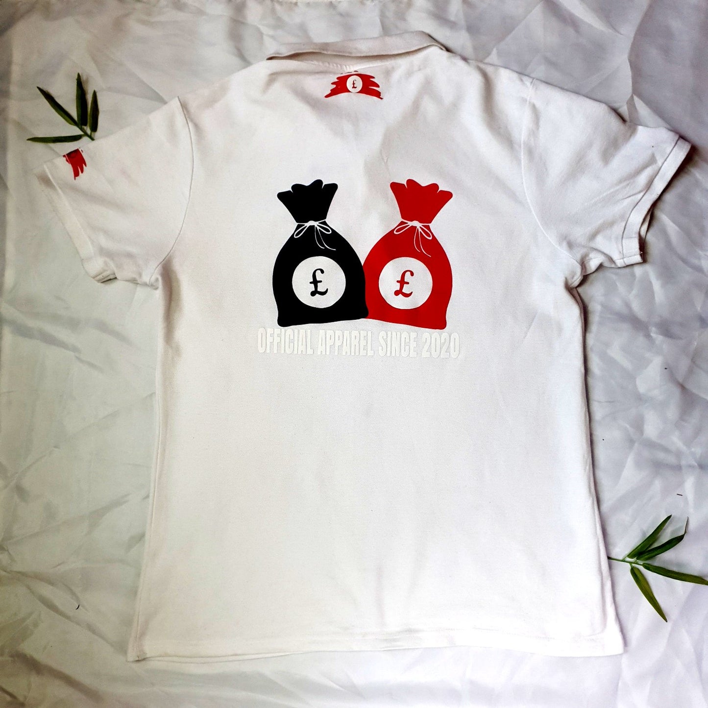 BIG BAG Short Sleeve Polo T-shirt "money circle 3D"