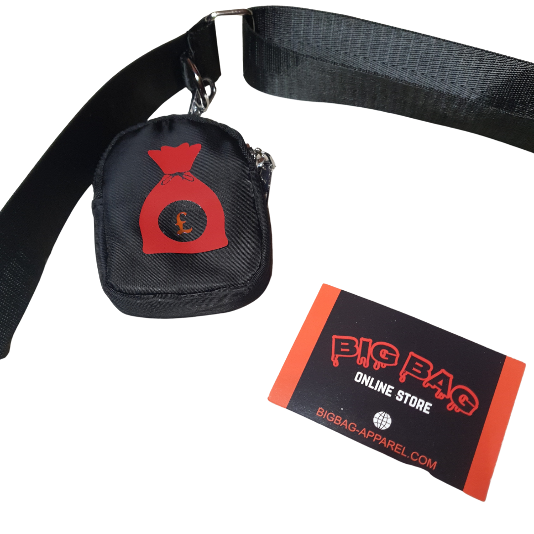 BIG BAG WOMENS POUCH BAG "blood money" 2 TONE