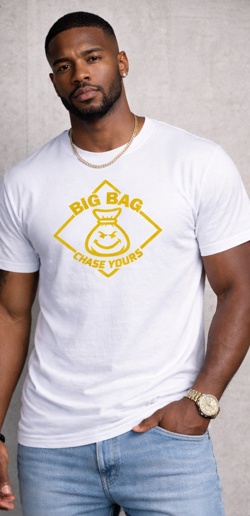 BIG BAG_ MONEY MONSTER T-SHIRT _WHITE/MULTI