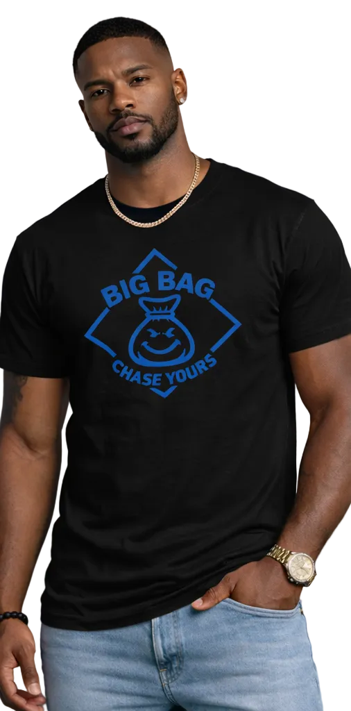 BIG BAG_ "MONEY MONSTER" T-SHIRT _BLACK/MULTI