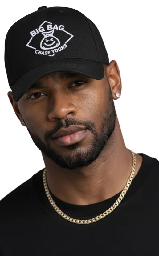 BIG BAG_ "MONEY MONSTER" BASEBALL CAP_BLACK/MULTI