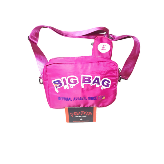 BIG BAG WOMENS POUCH BAG "cotton candy" 2 TONE