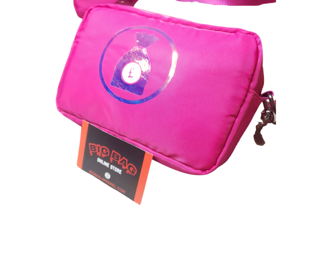 BIG BAG WOMENS POUCH BAG "cotton candy" 2 TONE