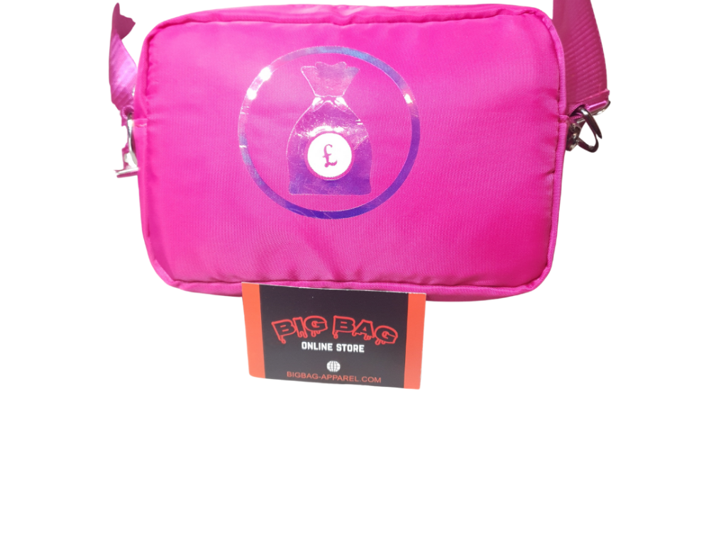 BIG BAG WOMENS POUCH BAG "cotton candy" 2 TONE